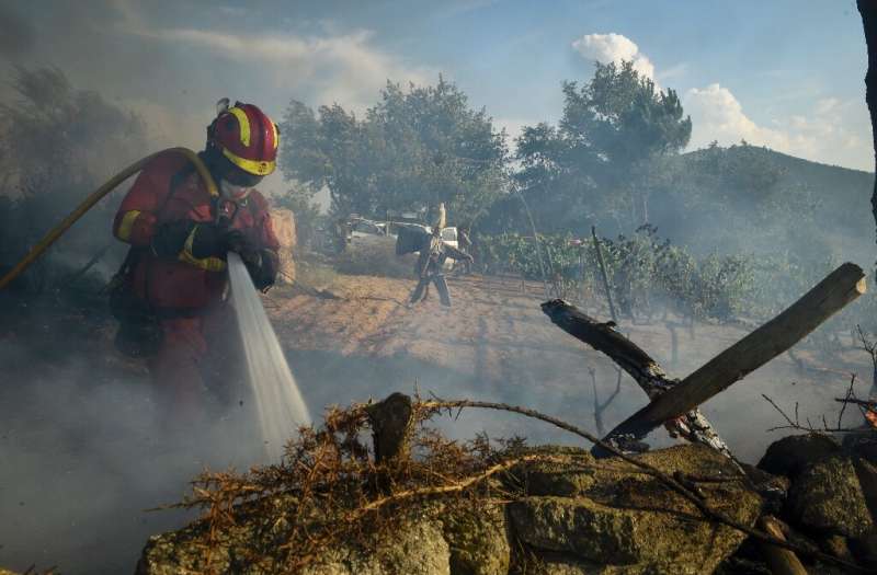 So far this year, Spain has been hit by 391 wildfires, including in the northwesternern town of Verin