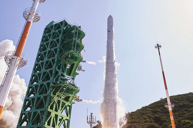 South Korea launches first satellite with homegrown rocket