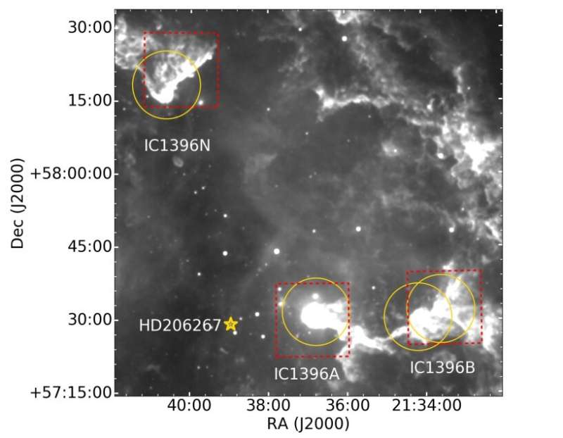 Study sheds more light on the star formation history and structure of IC 1396