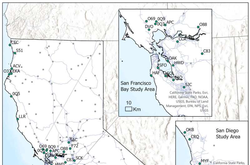 Study shows the majority of California's coastal airports are vulnerable to increased flooding caused by climate change