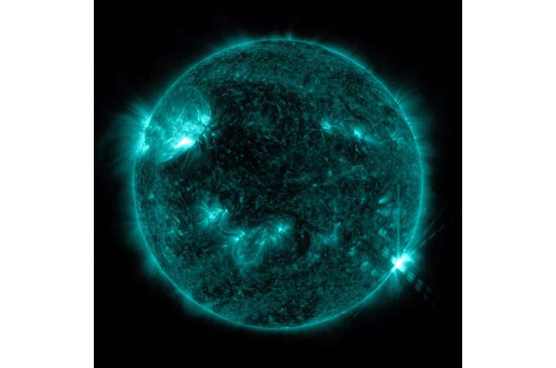 Sun releases moderate and strong solar flares