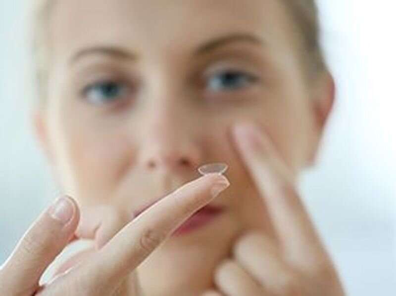 Be careful when handling and storing your contact lenses