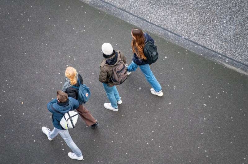 teens with backpacks
