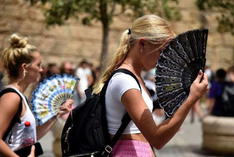 Temperatures were set to hit 40 degrees Celsius (104 degrees Fahrenheit) in Seville in the south