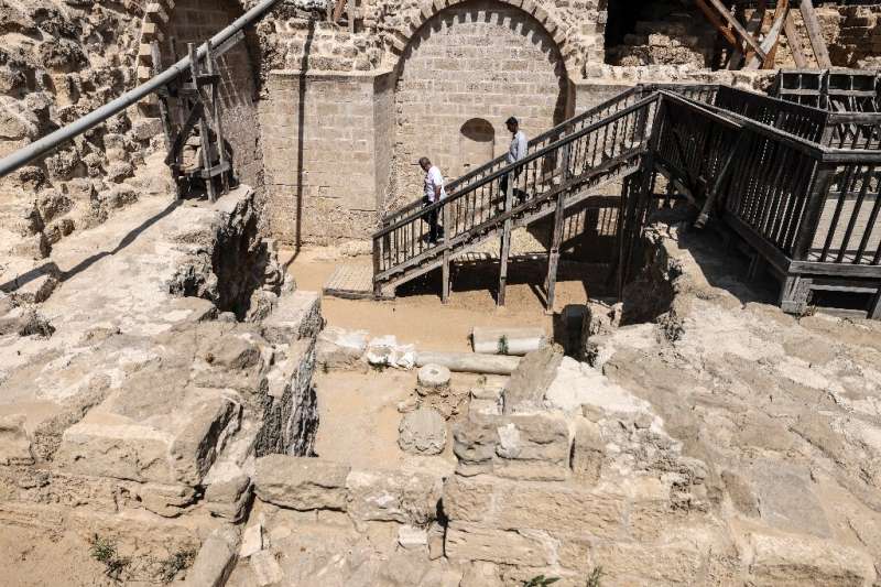 Le site archéologique de Saint Hilarion comprend un atrium, des thermes et plusieurs églises -- témoignage d'une époque où Gaza était un