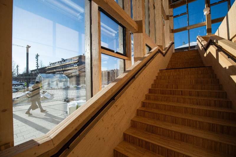 The building has won several wood architecture prizes