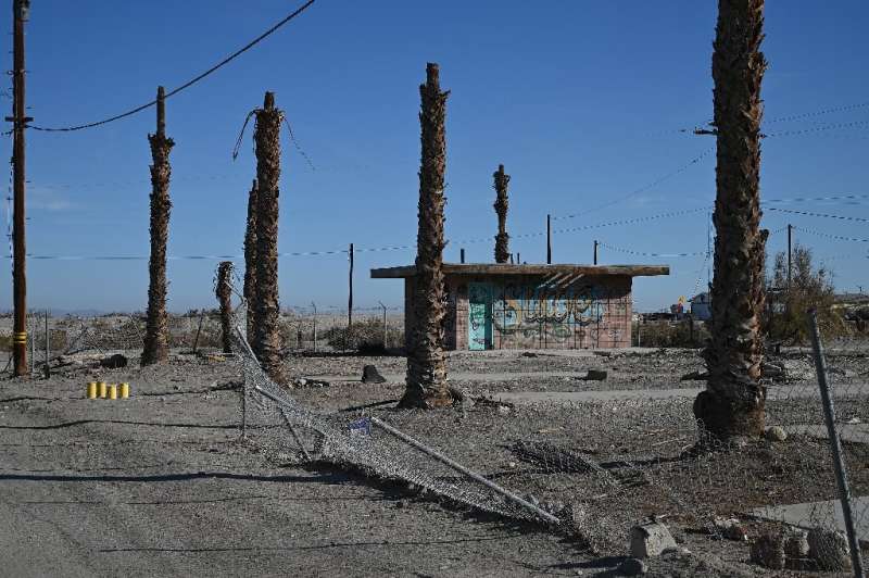 The communities around the Salton Sea, a former playground for the wealthy in southern California, are struggling as the inland 