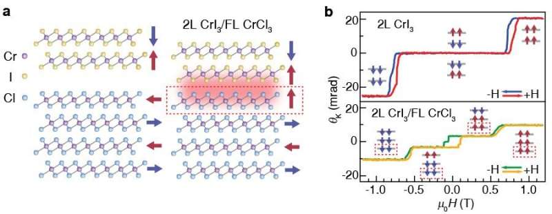 The discovery of interfacial ferromagnetism in 2D antiferromagnet heterostructures