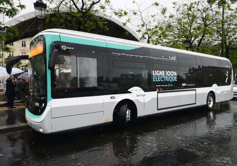 The electric buses are a familiar sight on the streets of the French capital