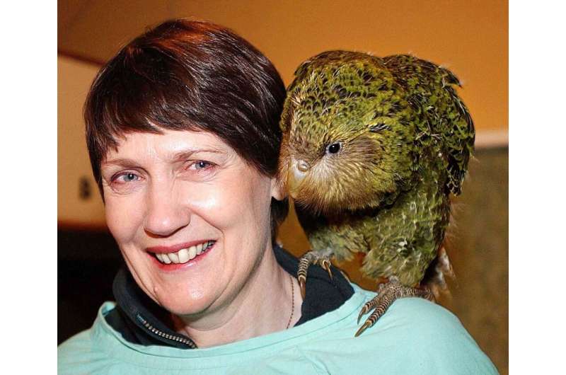 The ever-popular kakapo (pictured with former prime minister Helen Clark) was barred from this year's competition to give other 