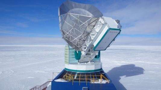 The futuristic South Pole Telescope looks far back in time