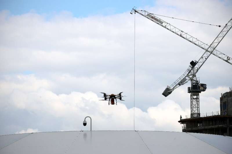 The inaugural drone flight from the Coventry vertiport carried a six-bottle pack of prosecco