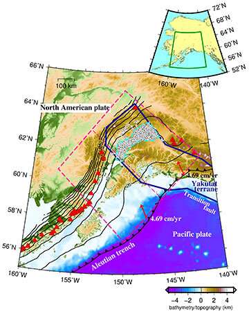 The link between temperature, dehydration and tectonic tremors in Alaska