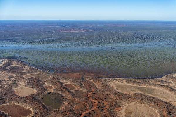Великолепному бассейну озера Эйр угрожает 831 нефтяная и газовая скважина, и планируется увеличить их количество.  Этого действительно хотят австралийцы?