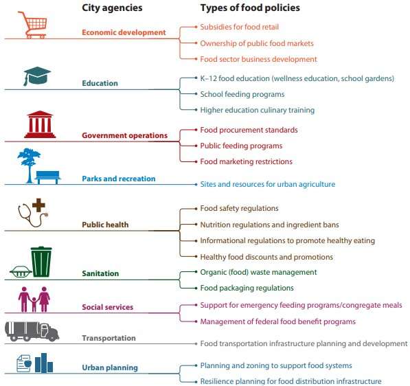 The role of cities in creating healthful food systems