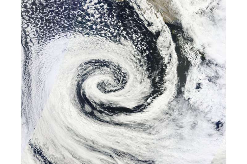 The Southern Hemisphere is stormier than the Northern, and we finally know why
