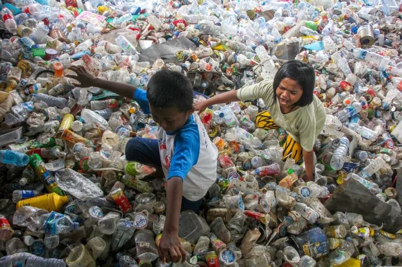 The total weight of plastic on earth is now four times that of all living animal biomass.