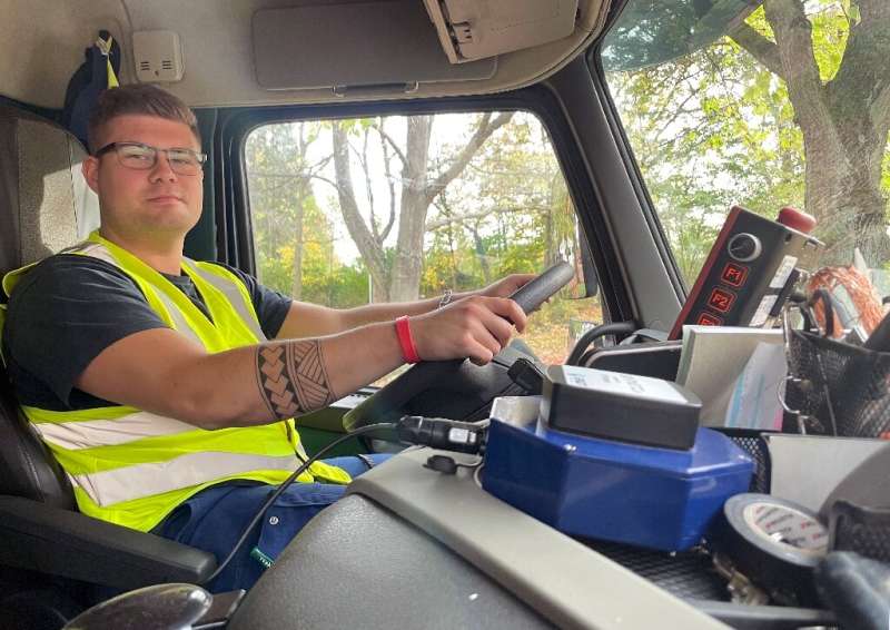 The trucks have been fitted with a device that measures the signal quality on their routes