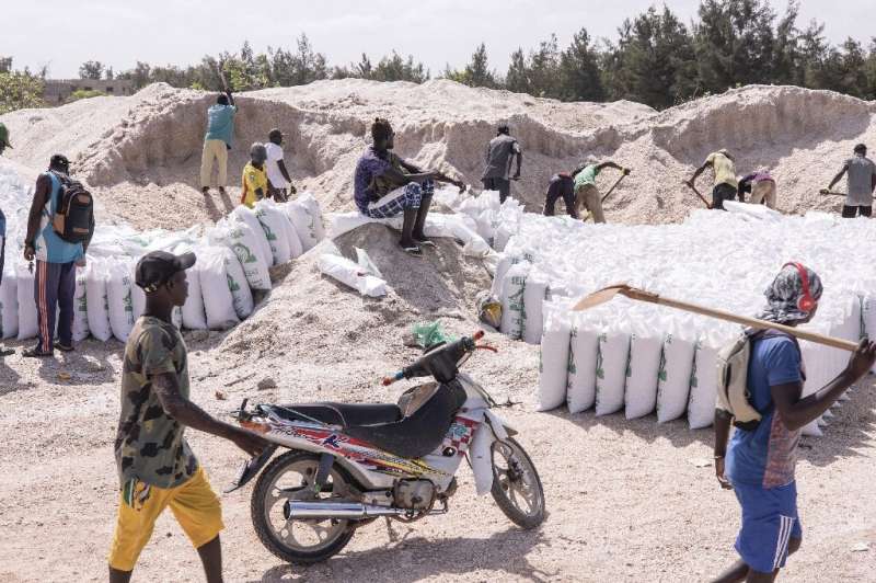 The water influx washed away thousands of tonnes of harvested salt