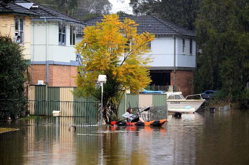 Thousands of Australians were ordered to evacuate their homes in Sydney as floodwaters inundated its outskirts earlier this year