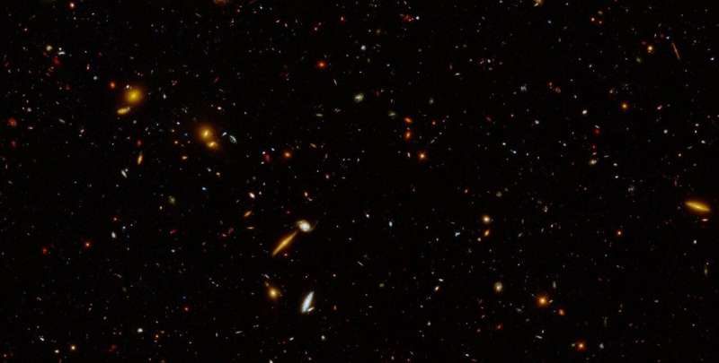 Thousands of galaxies shine in ultraviolet light in new Hubble image