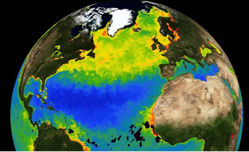 Timing of ocean plankton blooms to shift with global warming