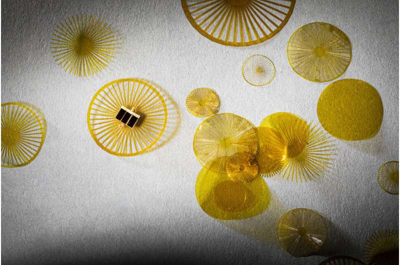 Tiny battery-free devices float in the wind like dandelion seeds