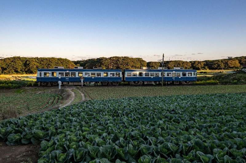 Tiny two-carriage trains servicing rural areas, a legacy of Japan's former economic boom, are now struggling to stay afloat