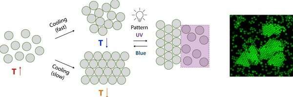 Triggering microscale self-assembly using light and heat
 TOU