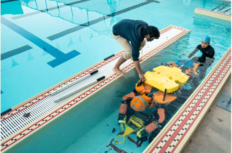 Underwater robot connects humans' sight and touch to deep sea