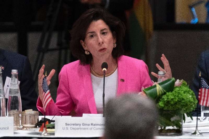 US Commerce Secretary Gina Raimondo again urged Congress to approve legislation to stimulate domestic production of critical com