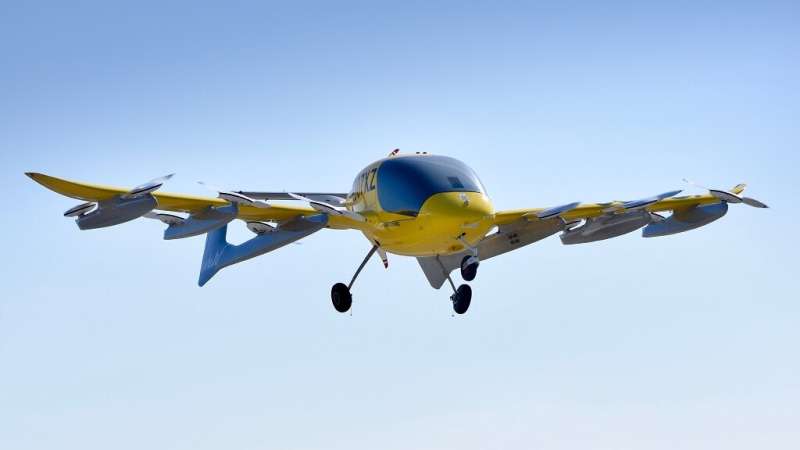 Vertical takeoff and landing aircraft such as this shown in an image released by Wisk Aero LLC could help commuters rise above c