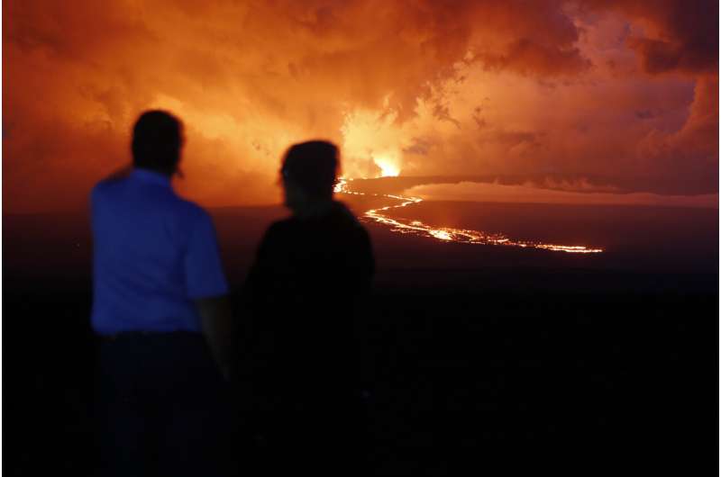 Viewers flock to watch glowing lava ooze from Hawaii volcano