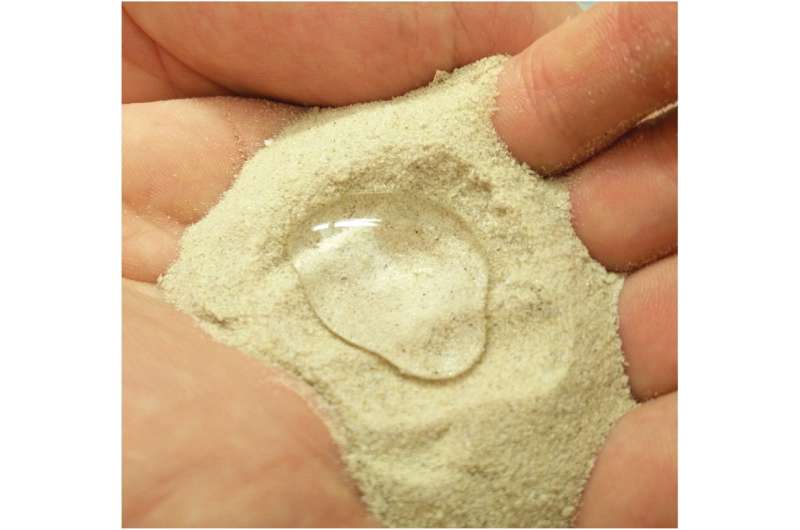 Wax-coated sand keeps soil wet longer, improves crop yields in arid regions