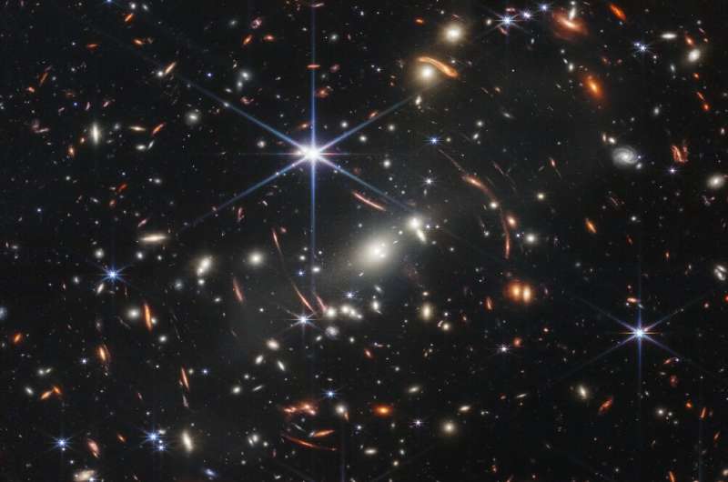Webb's first image delivered the deepest and sharpest infrared image of the distant universe so far, &quot;Webb's First Deep Fie