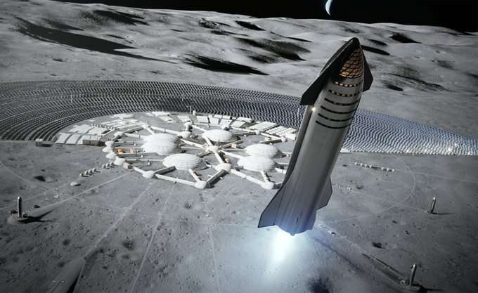 What's the best way to build landing pads on the moon?