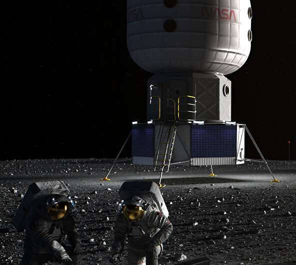 What's the best way to build landing pads on the moon?