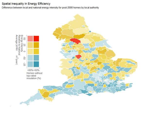 Why people in some parts of England pay far more than others to heat their homes
