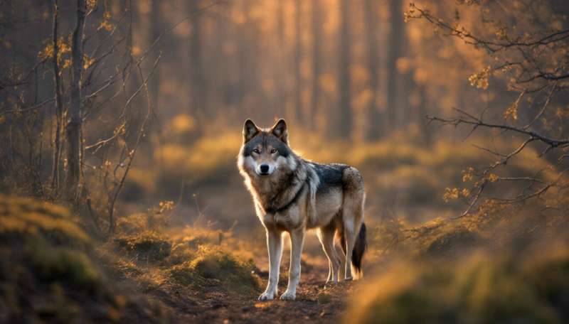 Wolves use trails created by humans for convenient hunting and easier access to prey