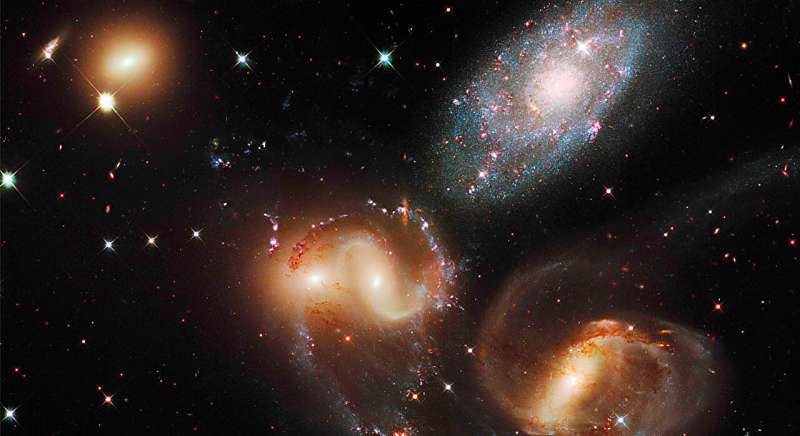 A galaxy group in the early universe