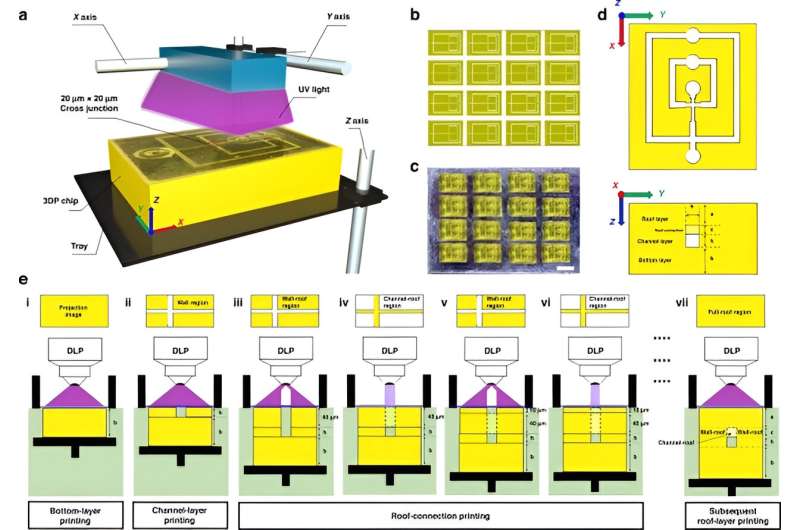 A modern digital light processing technology to 3-D print microfluidic chips