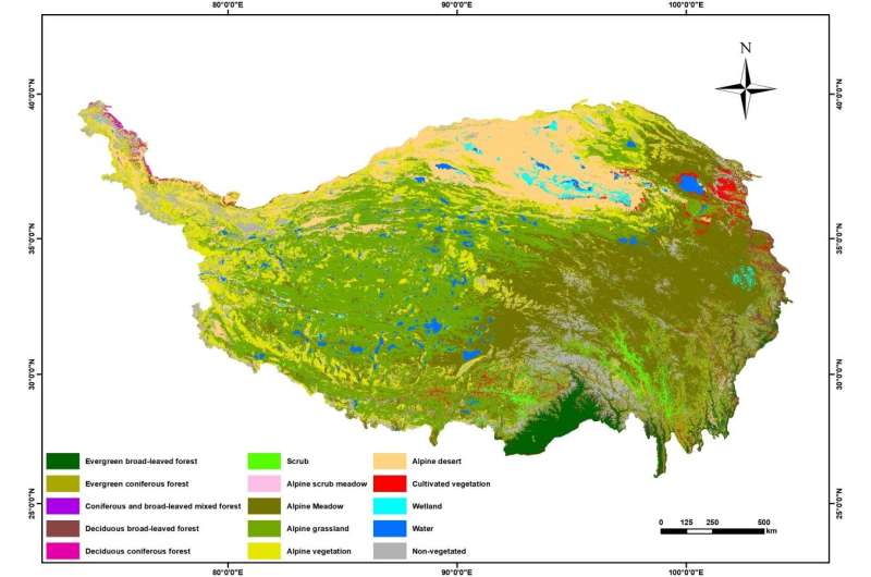 A new vegetation mapping of Qinghai-Tibet Plateau based on terrain-climate-remote sensing