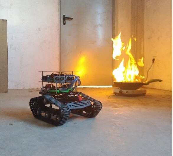 A robot that can help firefighters during indoor emergencies