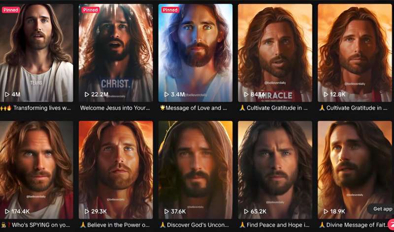 A TikTok Jesus promises divine blessings and many worldly comforts