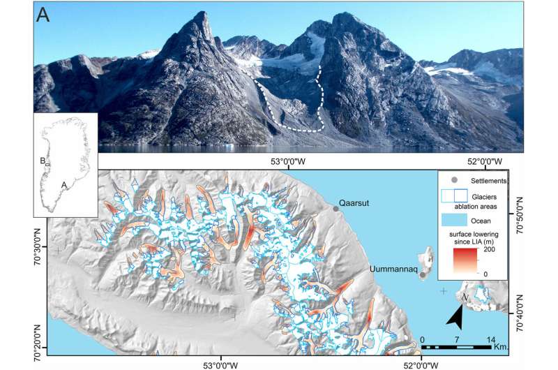 Accelerated melting of glaciers in Greenland
