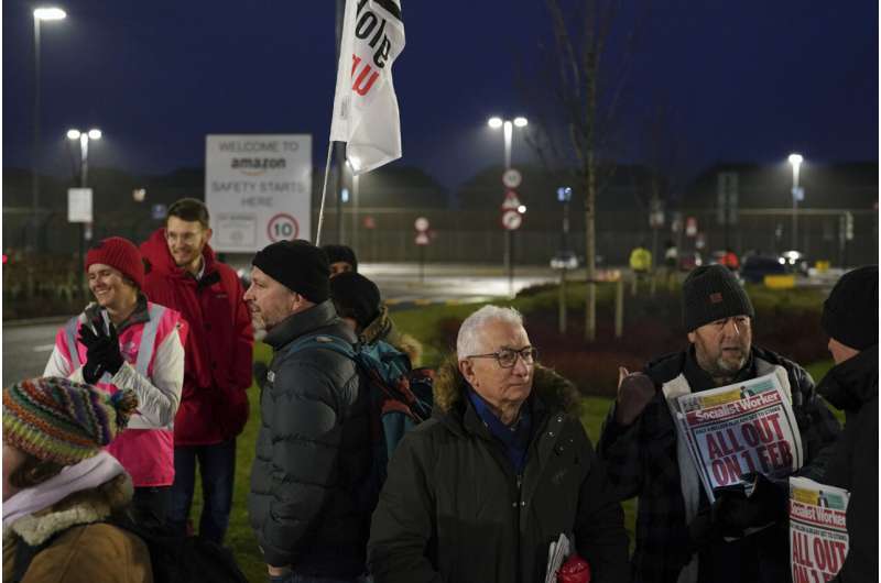 Amazon workers hold first UK strike, adding to labor turmoil