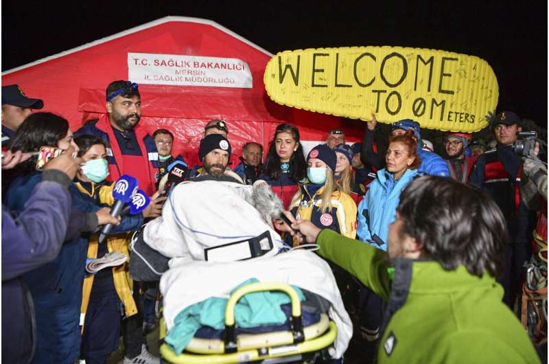 American explorer says he thought he would die during an 11-day ordeal in a Turkish cave