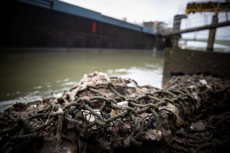 An item of plastic waste can roam through the river system for years