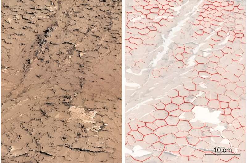 Ancient cracked mud found on Mars