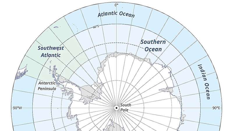 Antarctic krill head south